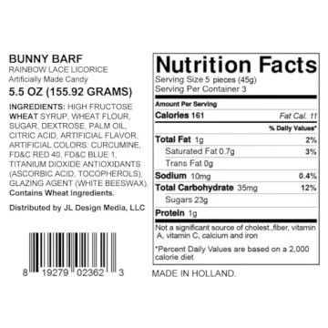 Bunny Barf Rainbow Licorice Funny Easter Gag Gift Candy