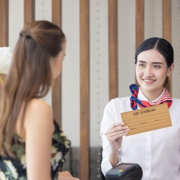 Blank Gift Certificates - 50 Pack for Any Occasion