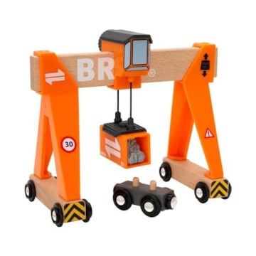 BRIO Gantry Crane - Educational Wooden Toy for Kids