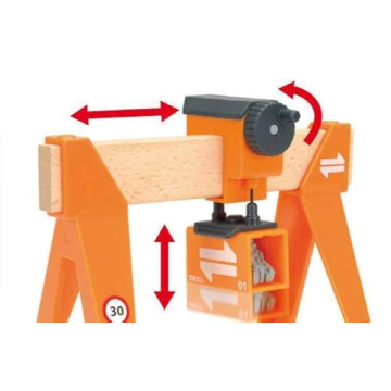 BRIO Gantry Crane - Educational Wooden Toy for Kids