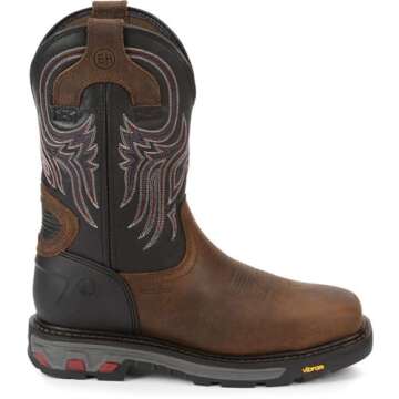 Justin Original Work Boots Men's Commander X-5 WK2104 - Unmatched Comfort and Durability