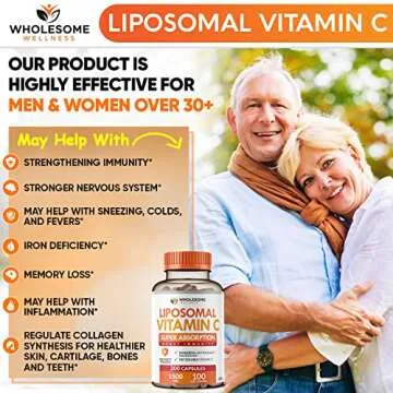 Liposomal Vitamin C Capsules High Absorption 100-Day Supply
