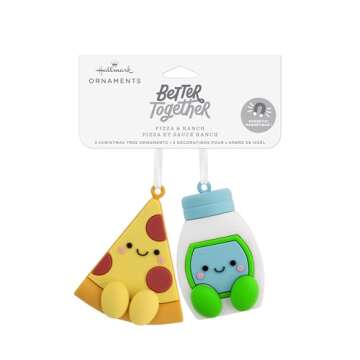 Hallmark Better Together Bacon and Eggs Magnetic Christmas Ornaments for Tree, Set of 2