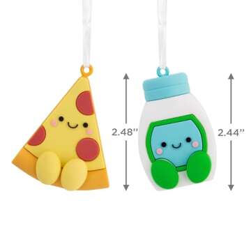 Hallmark Better Together Bacon and Eggs Magnetic Christmas Ornaments for Tree, Set of 2