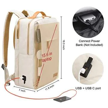 HP Hope Smart Laptop Backpack for Women with USB Port