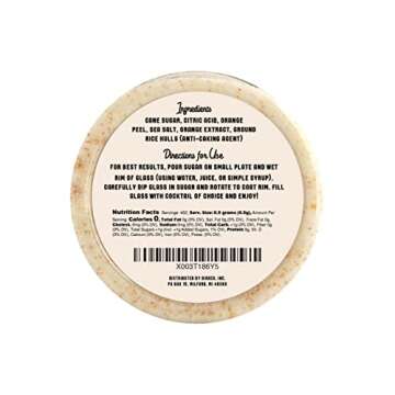 Barrel Roll Bar Essentials Cocktail Rimmers - Bartender Accessories, Finishing Sugar Garnish for Dri...