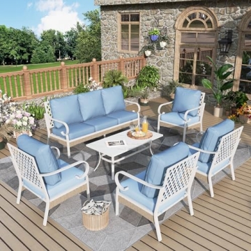 MIXPATIO 6 Piece Patio Furniture Set - Stylish Comfort for Outdoor Living
