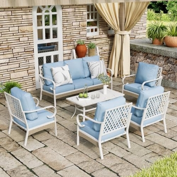 MIXPATIO 6 Piece Patio Furniture Set with Comfort and Style