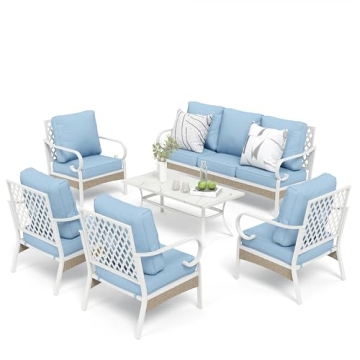 MIXPATIO 6 Piece Patio Furniture Set with Comfort and Style