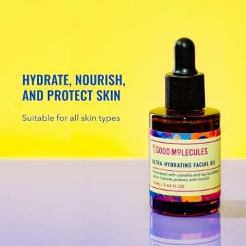 Good Molecules Ultra-Hydrating Facial Oil - Moisturizing Facial Oil for Dewy Glow with Sea Buckthorn...