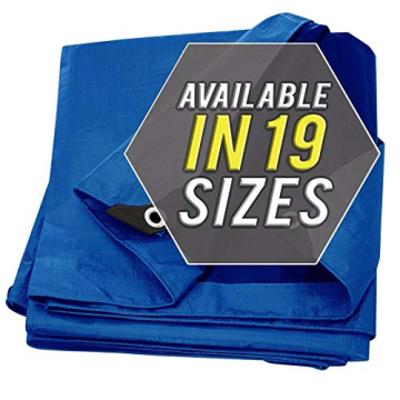 Durable Tarp Cover Blue Waterproof 9x12, Ideal for All Covering Needs!