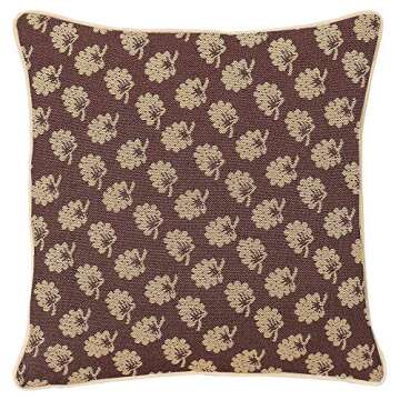 Signare Tapestry Designer Art Cushion Cover 18x18 inch Jane Austen Design (Jane Austen's Oak) (CCOV-Jane)