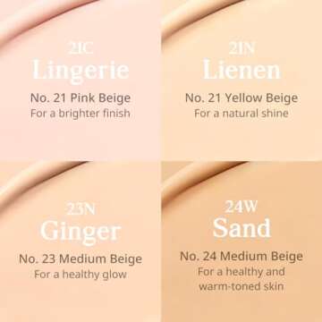 CLIO Kill Cover Mesh Glow Cushion Foundation ([Refill Included] 15g*2, 21N LINEN), Glass Skin, Long-Lasting, Lightweight, Buildable Coverage, Glowy Skin Makeup