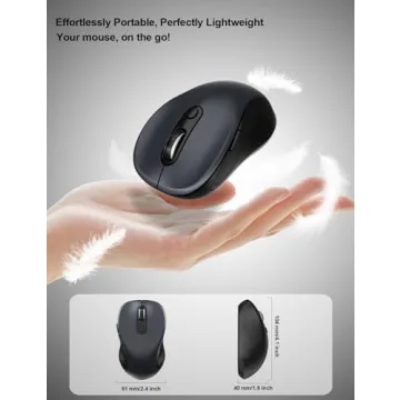 Trueque Wireless Mouse for Laptop - Ergonomic & Multifunctional