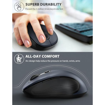 Trueque Wireless Mouse for Laptop - Ergonomic & Multifunctional