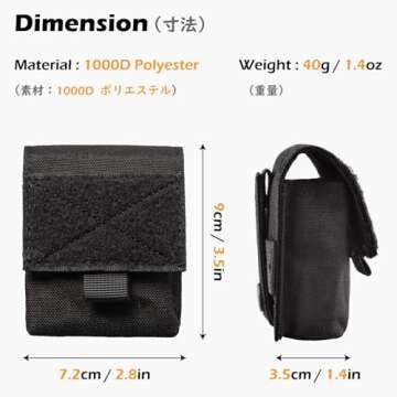 TRIWONDER Tactical Cigarette Pouch Molle Small Military Bag Battery Cigarette Case EDC Utility Card ...