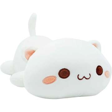Onsoyours Cute Kitten Plush Toy - Soft 12" Anime Cat Pillow for Kids