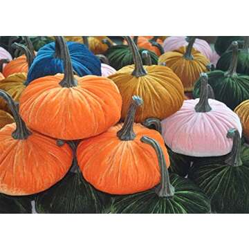 Andees Handmade Velvet Pumpkins Decor,Super Soft Stuffed Pumpkin for Decorating,Large Durable Decor Home Table Farmhouse,Rustic Fall Halloween Thanksgiving Decoration (F/4PC)
