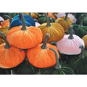 Andees Handmade Velvet Pumpkins Decor,Super Soft Stuffed Pumpkin for Decorating,Large Durable Decor Home Table Farmhouse,Rustic Fall Halloween Thanksgiving Decoration (F/4PC)