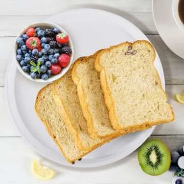 Utiao 6 Packs Plastic Round Serving Trays, Fast Food Serving Tray