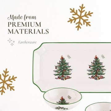 Spode Christmas Tree Serveware Set - Holiday Entertaining Essentials