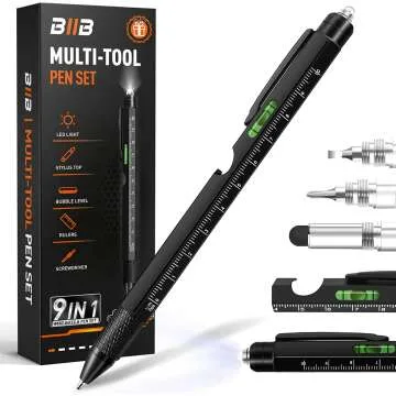 BIIB Gifts for Men, Stocking Stuffers for Men 9 in 1 Multitool Pen, Christmas Gifts for Men Who Have...