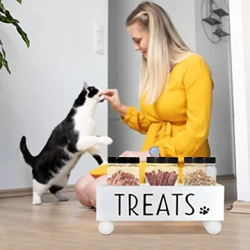 ZiproFly Stylish Dog Treat Storage Container for Pets