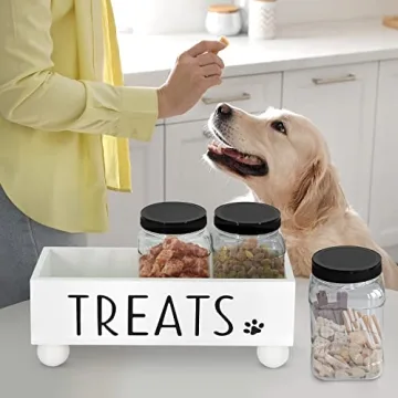 ZiproFly Stylish Dog Treat Storage Container for Pets