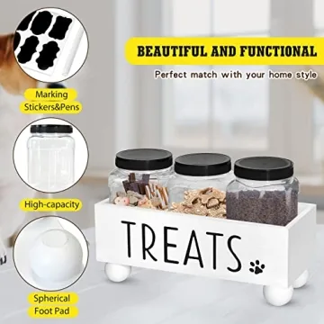 ZiproFly Stylish Dog Treat Storage Container for Pets