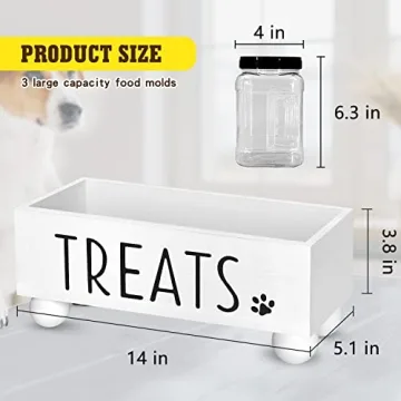 ZiproFly Stylish Dog Treat Storage Container for Pets