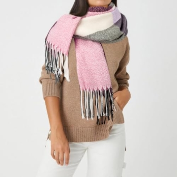 Plaid Shawl Wraps for Women - Winter Fashion