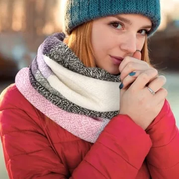 Plaid Shawl Wraps for Women - Winter Fashion