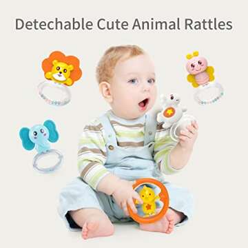 Eners Baby Crib Mobile with Music, Lights & Remote Control