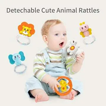 Eners Baby Crib Mobile with Music, Lights & Remote Control