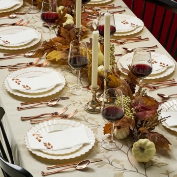 High-End Heavyweight Disposable Dinnerware for 25 Guests