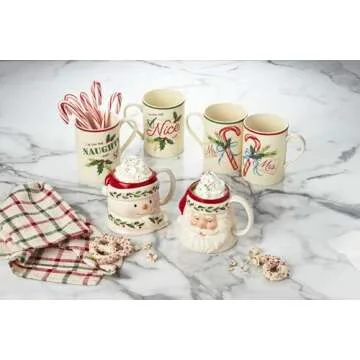 Lenox 895045 Holiday Snowman Mug, 16 oz, Christmas Drinkware