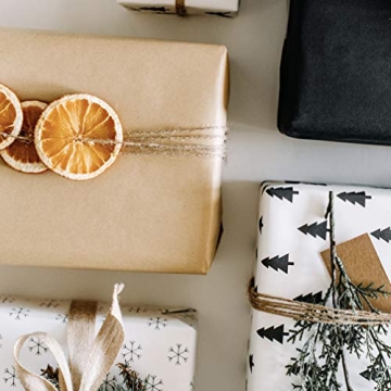 Elevate Your Gifts with Holiday Kraft Wrapping Paper Set