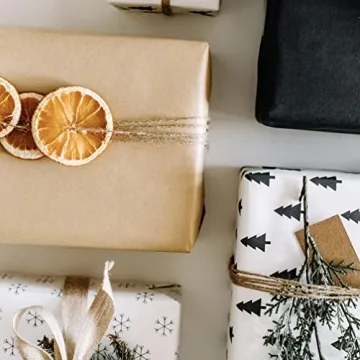 Elevate Your Gifts with Holiday Kraft Wrapping Paper Set