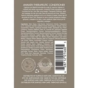 Surface Hair Awaken Kit: Shampoo, Conditioner, Scalp Elixir and Therapeutic Treatment - for Thinning Hair, Hair Loss and Thickening