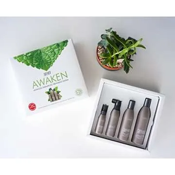 Surface Hair Awaken Kit: Shampoo, Conditioner, Scalp Elixir and Therapeutic Treatment - for Thinning Hair, Hair Loss and Thickening