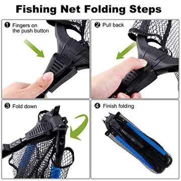 Versatile PLUSINNO Floating Fishing Landing Net for All Anglers