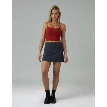 Colorfulkoala Women's Dreamlux Crop Tank Top - Adjustable Bra