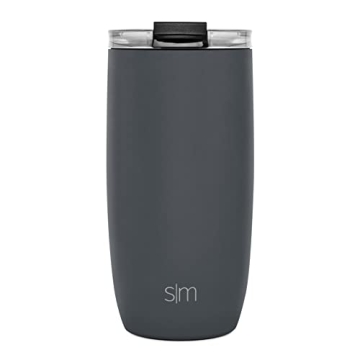 Travel Coffee Mug Tumbler - Insulated Stainless Steel - 16oz