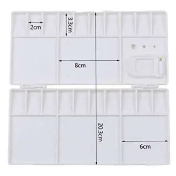 GARASANI Folding Paint Trays with 25 Wells for Artists