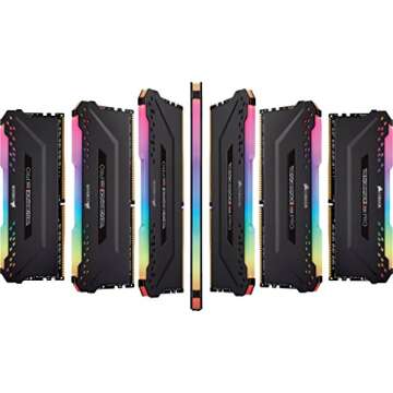 Corsair Vengeance RGB PRO 32GB (2 x 16GB) DDR4 3333MHz C16 XMP 2.0 Enthusiast RGB LED Lighting Memory Kit Black