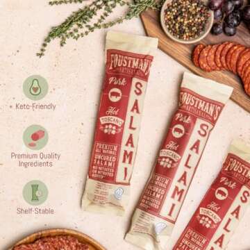 Foustman’s Artisanal Hot Toscano Pork Salami 8 oz