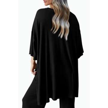 PRETTYGARDEN Women's 2 Piece Outfits Casual Short Sleeve Pullover Tops and Wide Leg Pants Lounge Set...