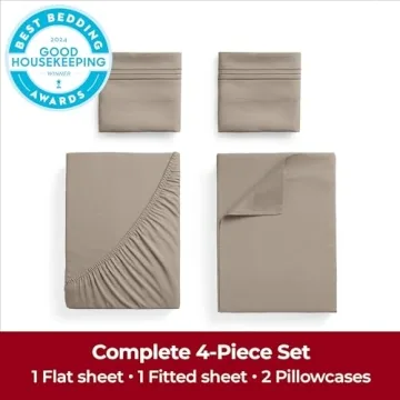 Mellanni California King Sheets Set - Luxury Soft Cooling Comfort