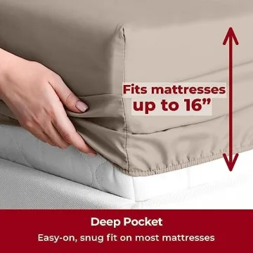 Mellanni California King Sheets Set - Luxury Soft Cooling Comfort