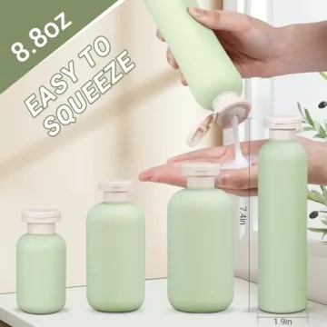 Eco-Friendly Refillable Travel Shampoo Bottles for All